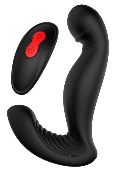 Черный вибромассажер простаты SWIRLING P-PLEASER - Dream Toys - в Туле купить с доставкой