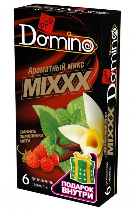 Ароматизированные презервативы DOMINO  Ароматный микс  - 6 шт. - Domino - купить с доставкой в Туле