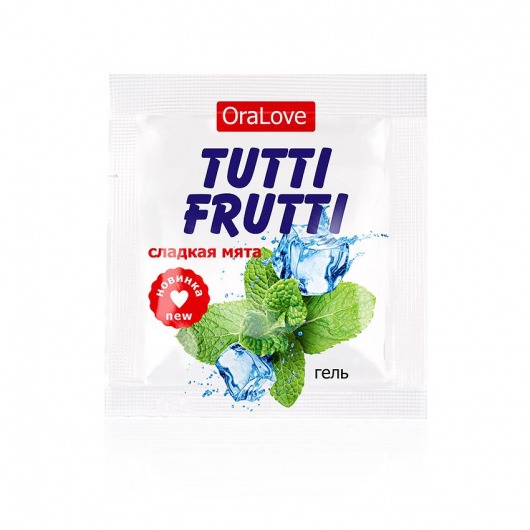 Пробник гель-смазки Tutti-frutti со вкусом мяты - 4 гр. - Биоритм - купить с доставкой в Туле