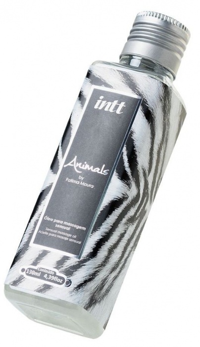 Массажное масло ANIMALS by Fatima Moura с возбуждающим эффектом - 130 мл. - INTT - купить с доставкой в Туле