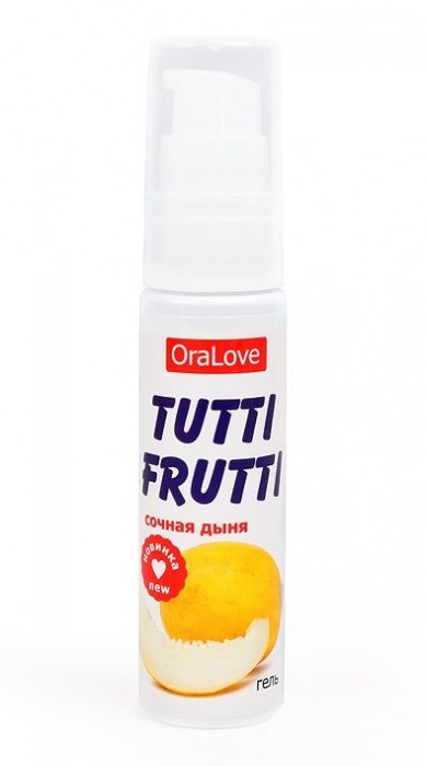 Гель-смазка Tutti-frutti со вкусом сочной дыни - 30 гр. - Биоритм - купить с доставкой в Туле