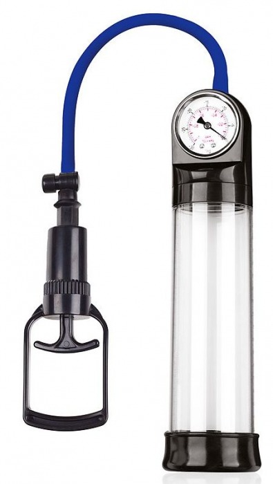 Прозрачная вакуумная помпа Sex Expert с манометром - Sex Expert - в Туле купить с доставкой