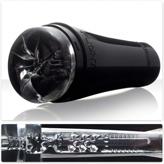 Черный мастурбатор-анус Fleshlight - Flight Pilot - Fleshlight - в Туле купить с доставкой