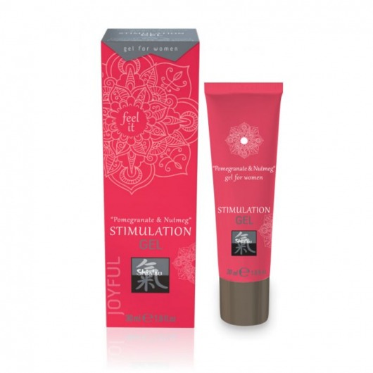 Возбуждающий интимный гель для двоих STIMULATION GEL Pomegranate   Nutmeg - 30 мл. - Shiatsu - купить с доставкой в Туле