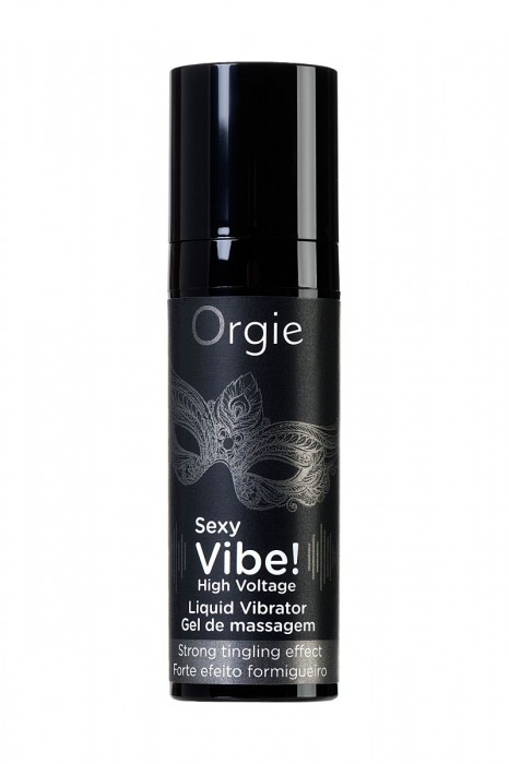 Гель для массажа ORGIE Sexy Vibe High Voltage с эффектом вибрации - 15 мл. - ORGIE - купить с доставкой в Туле