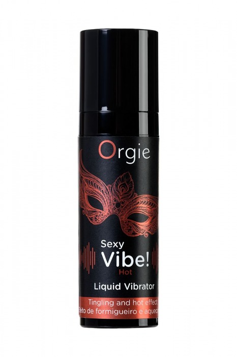 Разогревающий гель для массажа ORGIE Sexy Vibe Hot с эффектом вибрации - 15 мл. - ORGIE - купить с доставкой в Туле