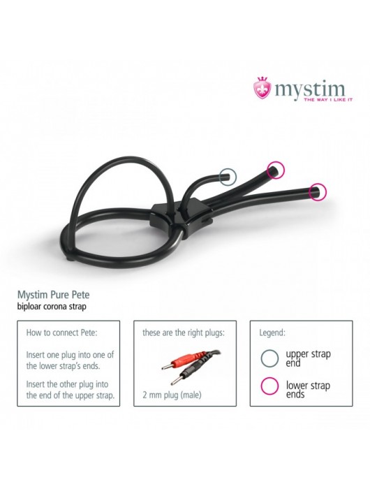 Утяжка под головку для электростимулятора Pure Pete - MyStim - купить с доставкой в Туле