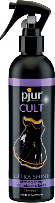 Спрей для ухода за одеждой из латекса pjur CULT Ultra Shine - 250 мл. - Pjur - купить с доставкой в Туле