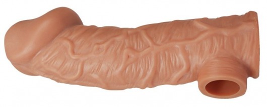Телесная насадка на фаллос с фиксацией мошонки EXTREME SLEEVE - 15,6 см. - KOKOS - в Туле купить с доставкой