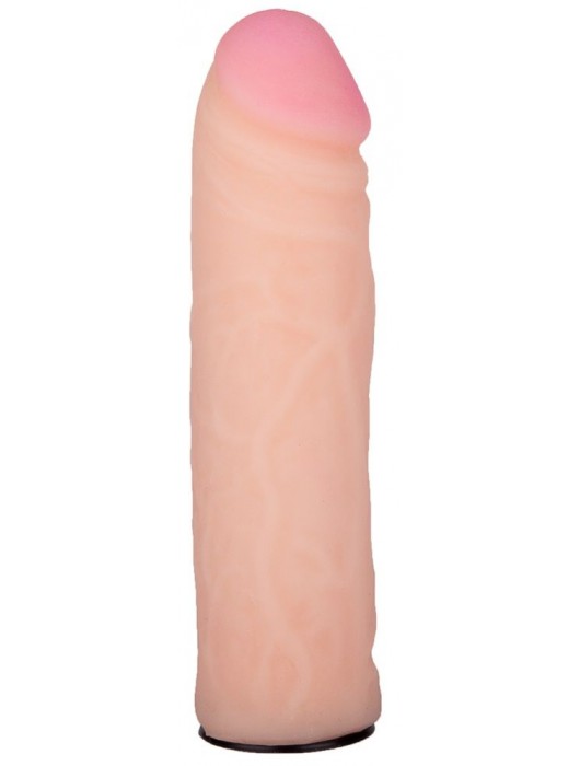 Пояс-трусики с насадкой Glamour Silver - 15,5 см. - LOVETOY (А-Полимер) - купить с доставкой в Туле