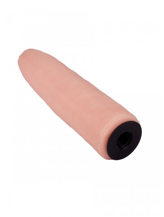 Пояс-трусики с насадкой Glamour Silver - 15,5 см. - LOVETOY (А-Полимер) - купить с доставкой в Туле