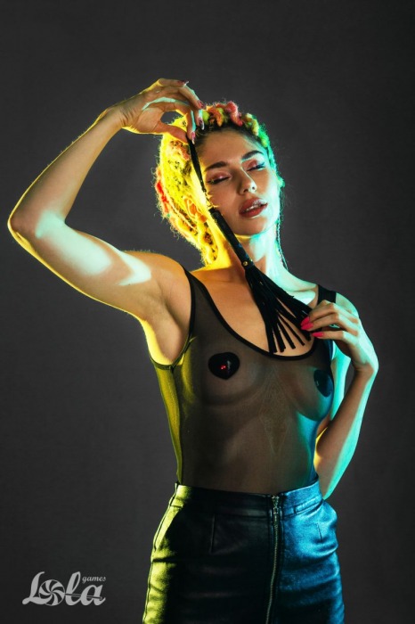 Черная плеть Attraction - 27 см. - Lola Games - купить с доставкой в Туле