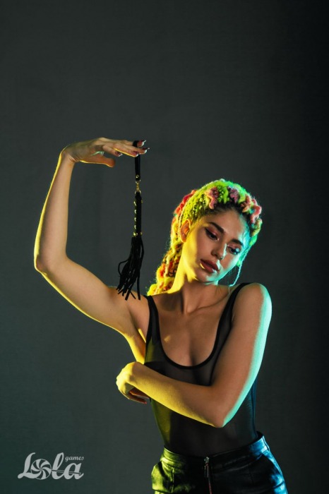 Черная плеть Attraction - 27 см. - Lola Games - купить с доставкой в Туле