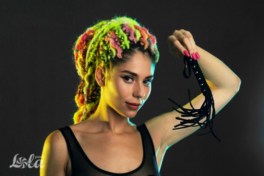 Черная плеть Fling - 27 см. - Lola Games - купить с доставкой в Туле