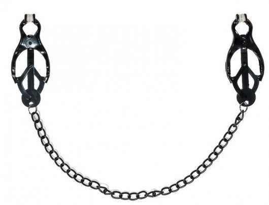 Зажимы на соски Darkside с цепочкой - Lola Games - купить с доставкой в Туле