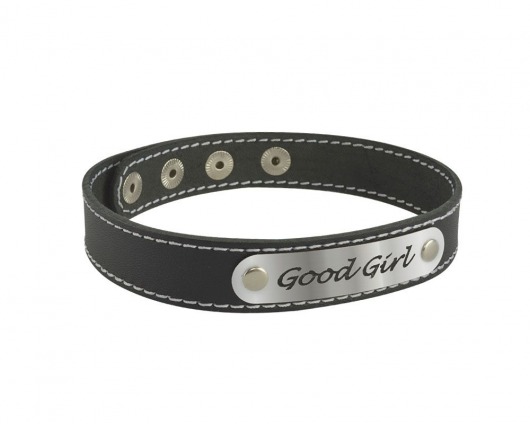 Чокер с белой строчкой Good Girl - Sitabella - купить с доставкой в Туле