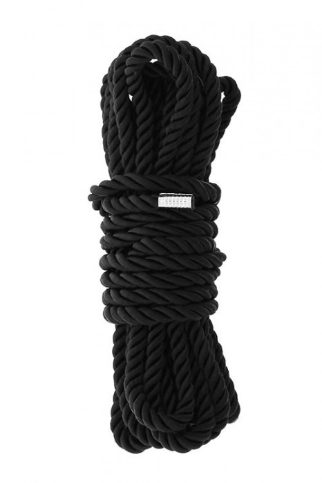 Черная веревка для шибари DELUXE BONDAGE ROPE - 5 м. - Dream Toys - купить с доставкой в Туле