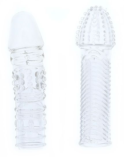 Комплект из 2 прозрачных насадок на пенис PENIS EXTENDER PACK - Dream Toys - в Туле купить с доставкой
