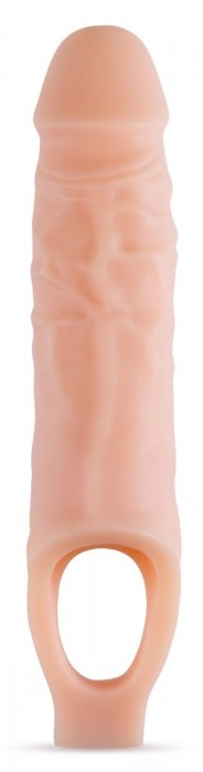 Телесный реалистичный фаллоудлинитель 9 Inch Silicone Cock Sheath Penis Extender - 22,86 см. - Blush Novelties - в Туле купить с доставкой