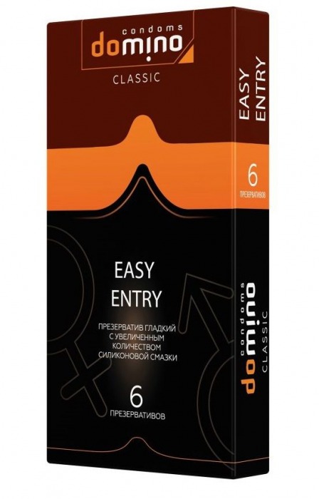 Презервативы с увеличенным количеством смазки DOMINO Easy Entry - 6 шт. - Domino - купить с доставкой в Туле