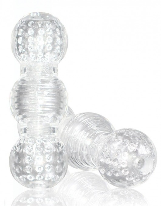 Прозрачный фигурный мастурбатор Master Stroker - Blush Novelties - в Туле купить с доставкой