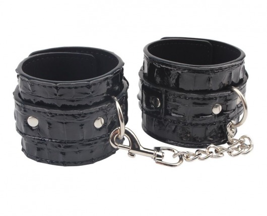 Черные наручники Surrender Wrist Restraints - Chisa - купить с доставкой в Туле