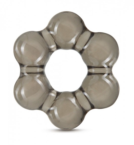 Дымчатое эрекционное кольцо Stay Hard Thick Bead Cock Ring - Blush Novelties - в Туле купить с доставкой