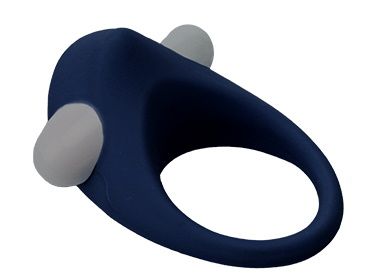 Гладкое синее эрекционное виброкольцо STIMU RING - Dream Toys - в Туле купить с доставкой