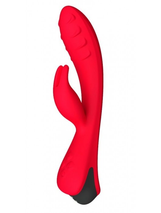 Красный вибратор-кролик Lepus с ребрышками - Le Frivole