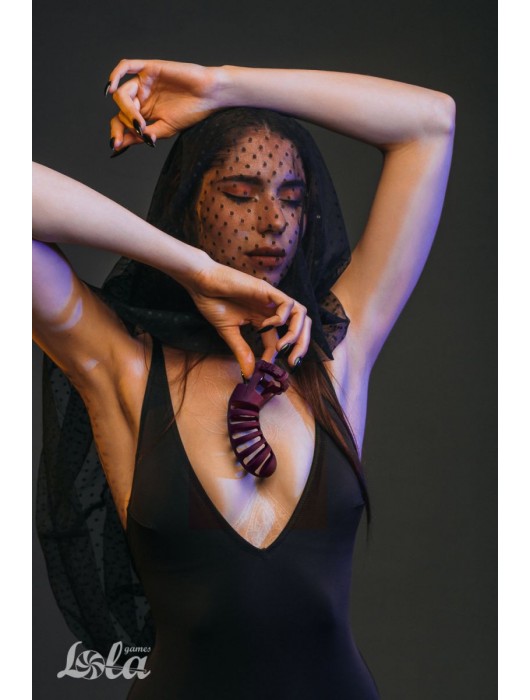 Мужской пояс верности бордового цвета Romello - Lola Games - купить с доставкой в Туле