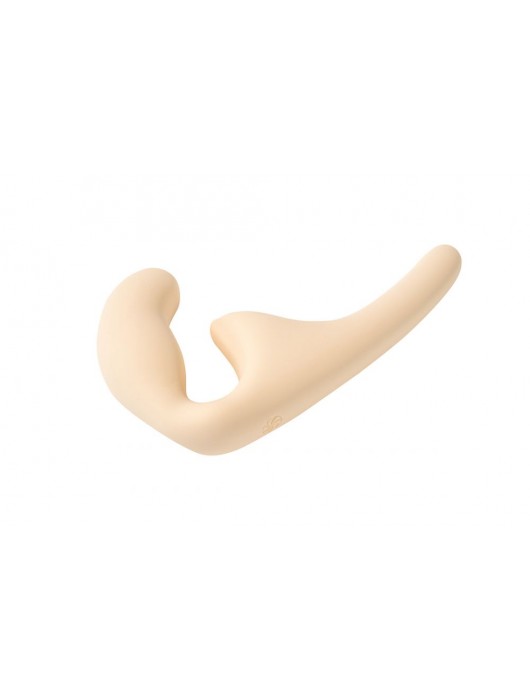 Бежевый безремневой страпон Seduction - 20,5 см. - Lola Games - купить с доставкой в Туле
