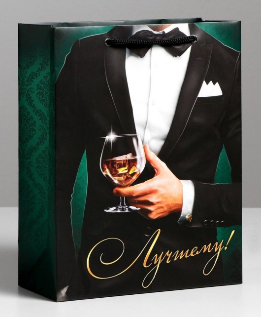 Бумажный пакет «Лучшему!» - 23 х 27 см. - Сима-Ленд - купить с доставкой в Туле