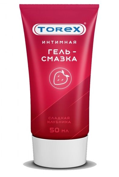 Смазка на водной основе TOREX  Сладкая клубника  - 50 мл. - Torex - купить с доставкой в Туле