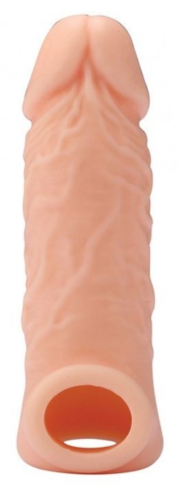 Телесная насадка EXTENDER WITH BALL STRAP 5.5 - 14 см. - Dream Toys - в Туле купить с доставкой