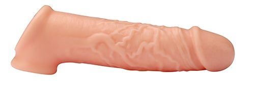 Телесная насадка EXTENDER WITH BALL STRAP 6.5 - 17 см. - Dream Toys - в Туле купить с доставкой