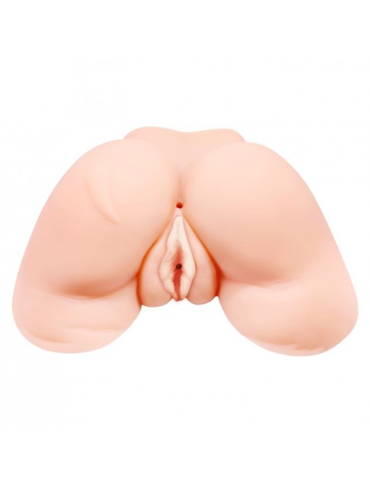 Телесная вибровагина Julie с 2 рабочими отверстиями - Baile - в Туле купить с доставкой