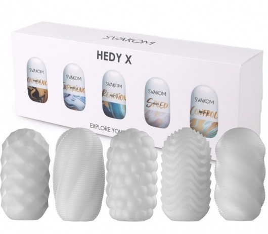 Набор из 5 мастурбаторов Hedy X5 Mixed - Svakom - в Туле купить с доставкой