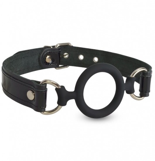 Силиконовый кляп-рамка на кожаных ремешках - Sitabella - купить с доставкой в Туле