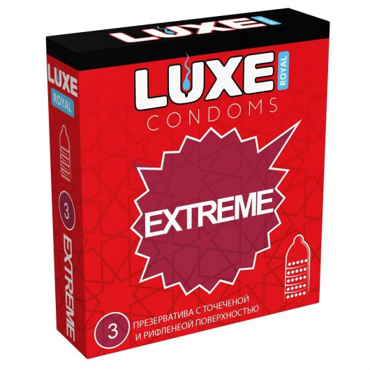 Текстурированные презервативы LUXE Royal Extreme - 3 шт. - Luxe - купить с доставкой в Туле