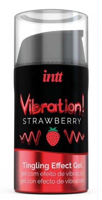 Жидкий интимный гель с эффектом вибрации Vibration! Strawberry - 15 мл. - INTT - купить с доставкой в Туле