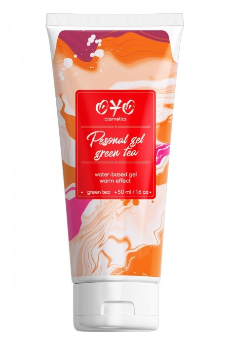 Интимная смазка на водной основе с согревающим эффектом OYO Personal Gel Green Tea - 50 мл. - OYO - купить с доставкой в Туле