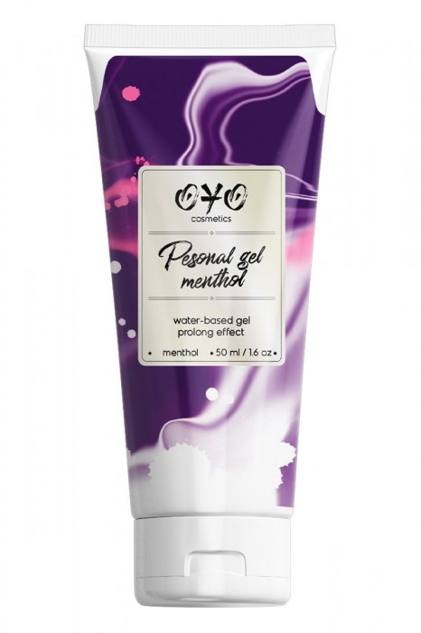 Интимная смазка на водной основе с пролонгирующим эффектом OYO Personal Gel Menthol - 50 мл. - OYO - купить с доставкой в Туле