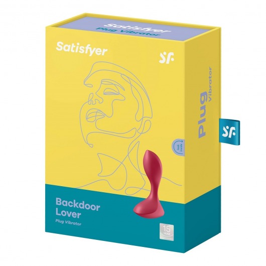 Красный вибромассажёр простаты Satisfyer Backdoor Lover - 14 см. - Satisfyer - в Туле купить с доставкой