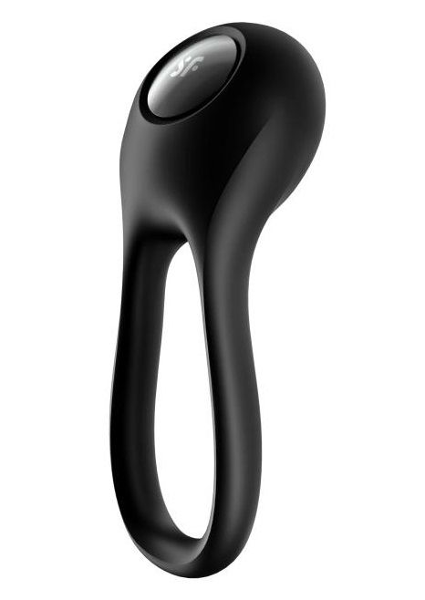 Черное эрекционное виброкольцо Majestic Duo - Satisfyer - в Туле купить с доставкой
