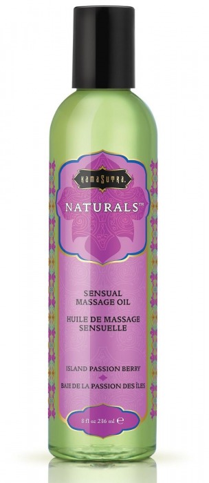 Массажное масло Naturals Island Passion Berry с ароматом тропических фруктов - 236 мл. - Kama Sutra - купить с доставкой в Туле