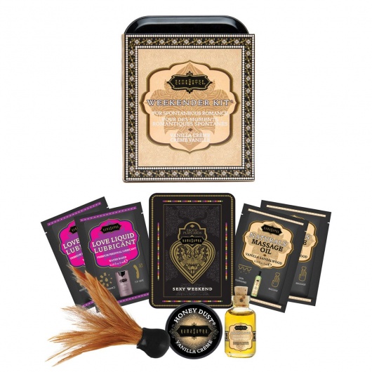 Эротический набор Weekender Kit Vanilla Creme - Kama Sutra - купить с доставкой в Туле