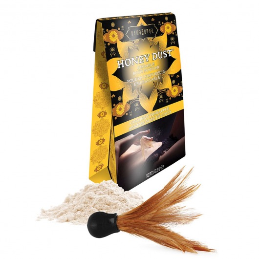 Пудра для тела Honey Dust Body Powder с ароматом кокоса и ананаса - 28 гр. - Kama Sutra - купить с доставкой в Туле
