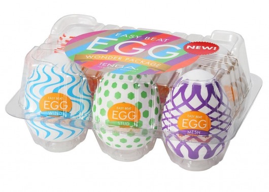 Набор из 6 мастурбаторов Tenga EGG IV с различным рельефом - Tenga - в Туле купить с доставкой