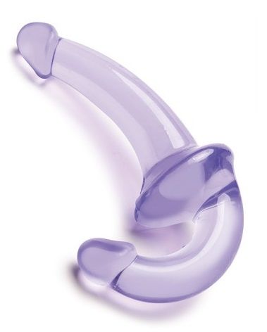 Фиолетовый безремневой страпон Strapless Strap-On - Lux Fetish - купить с доставкой в Туле