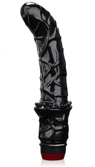 Черный вибромассажер простаты 6  Premium Prostate Massager - BlueLine - в Туле купить с доставкой